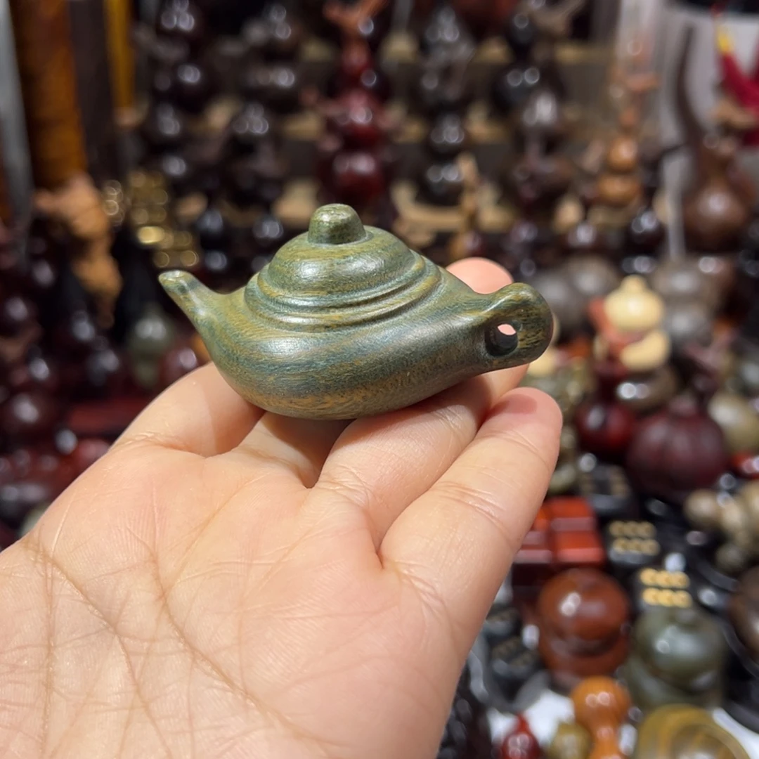 维腊木（绿檀）把把壶把把壶