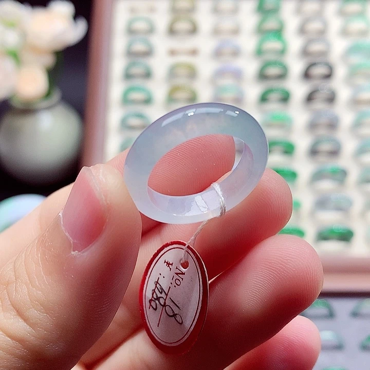 翡翠未镶嵌戒指18号