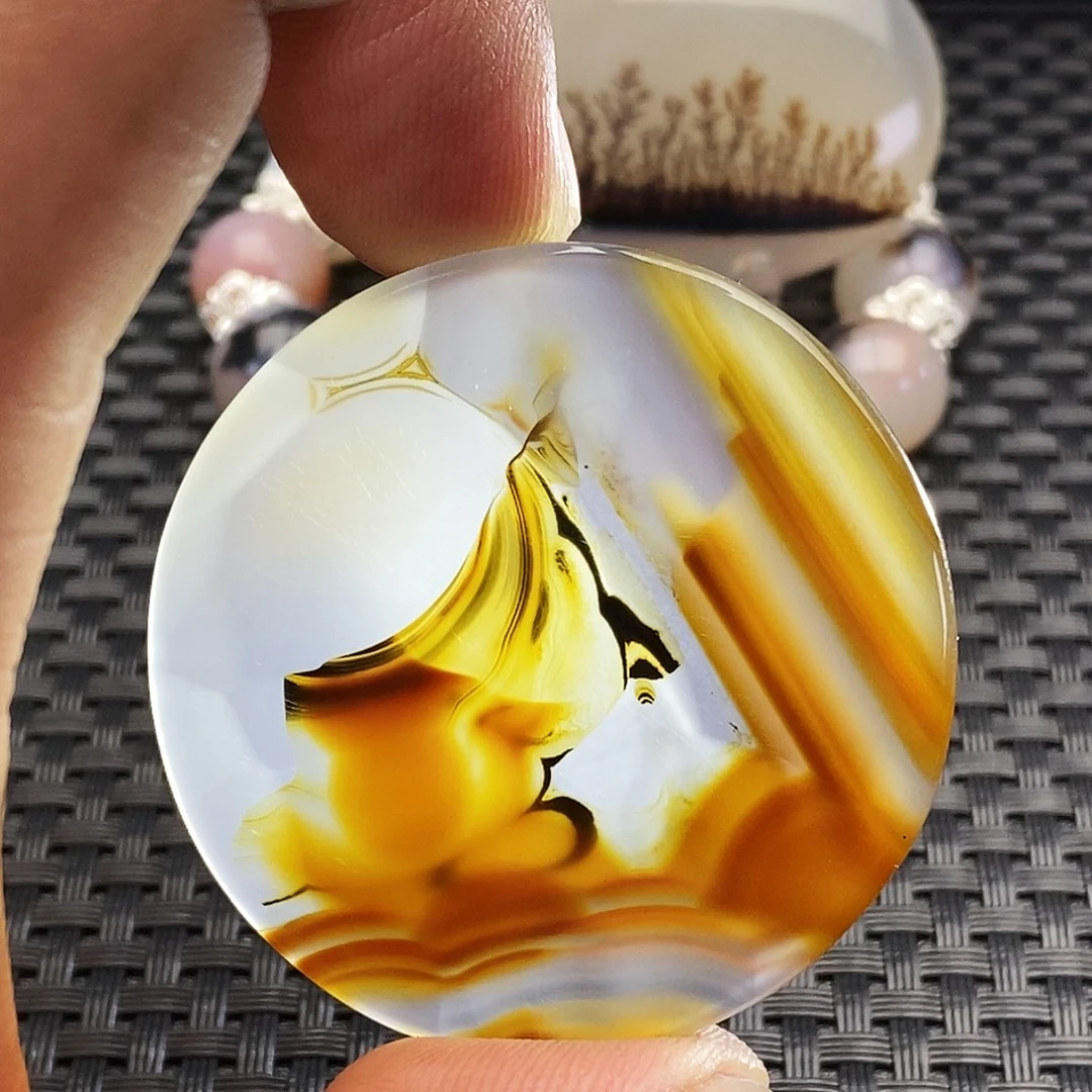 玛瑙/玉髓未镶嵌吊坠(不含链)77