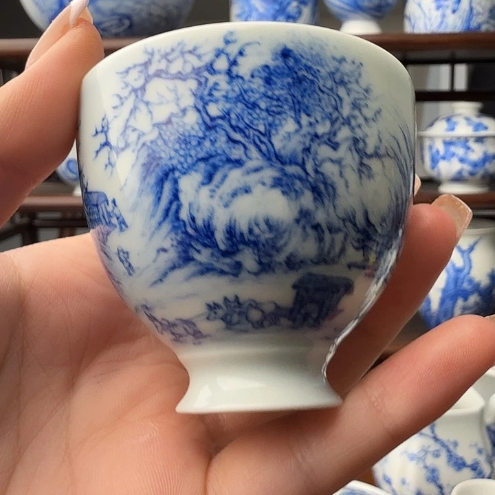 冥***皮盉木。   山水杯。