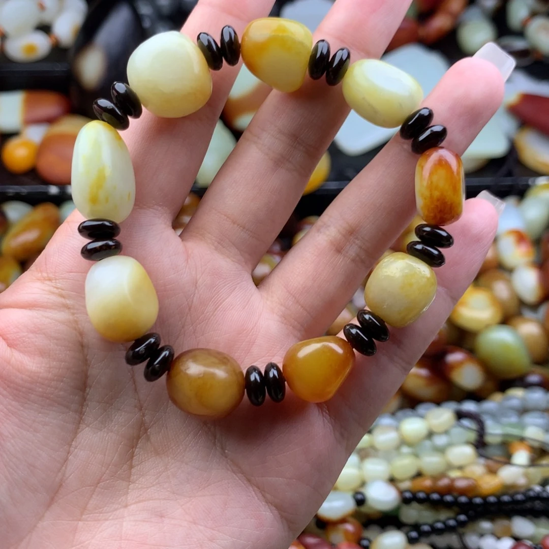 和田玉未镶嵌手链