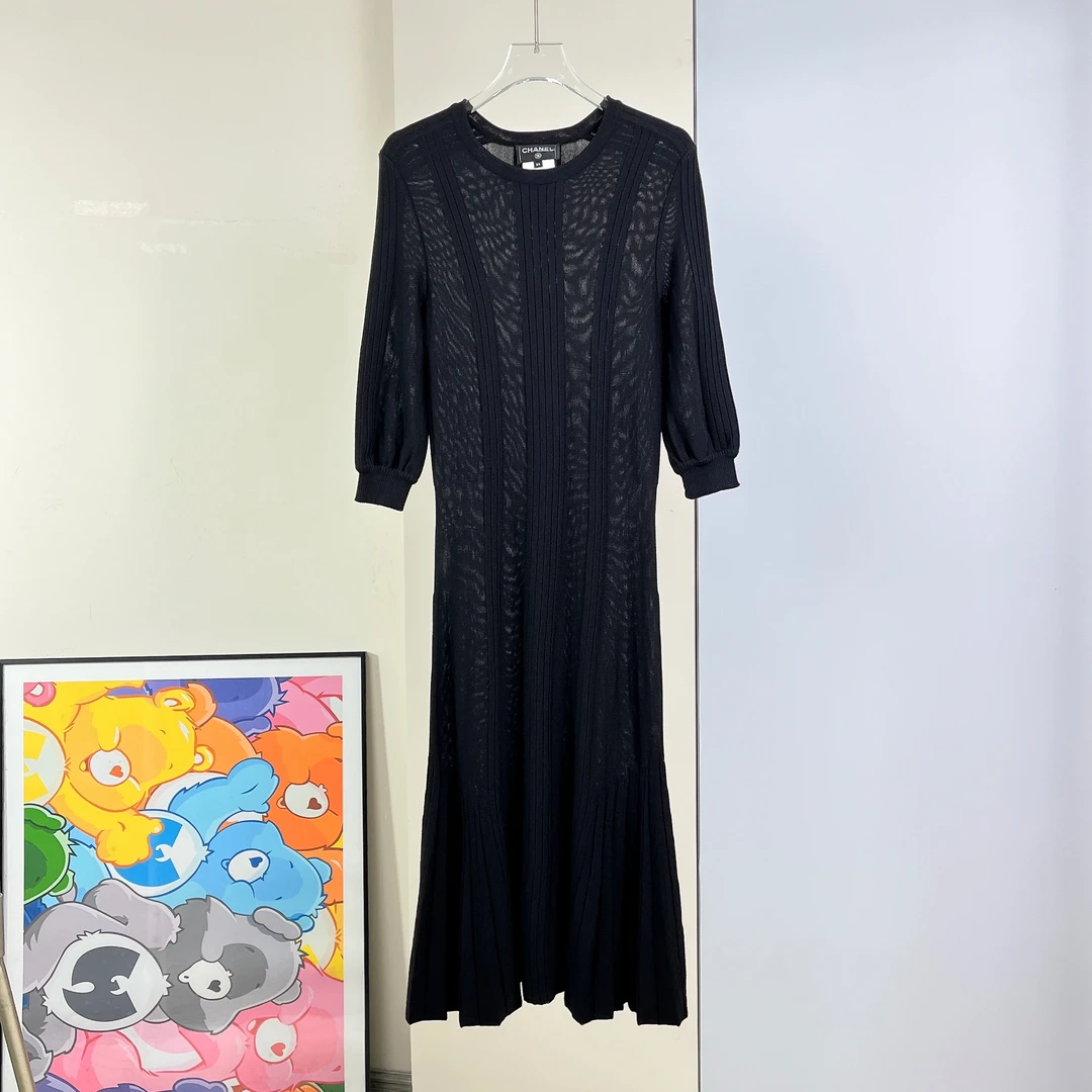 99新 Chanel/香奈儿 香奈儿/针织连衣裙/34码/Xspa3878