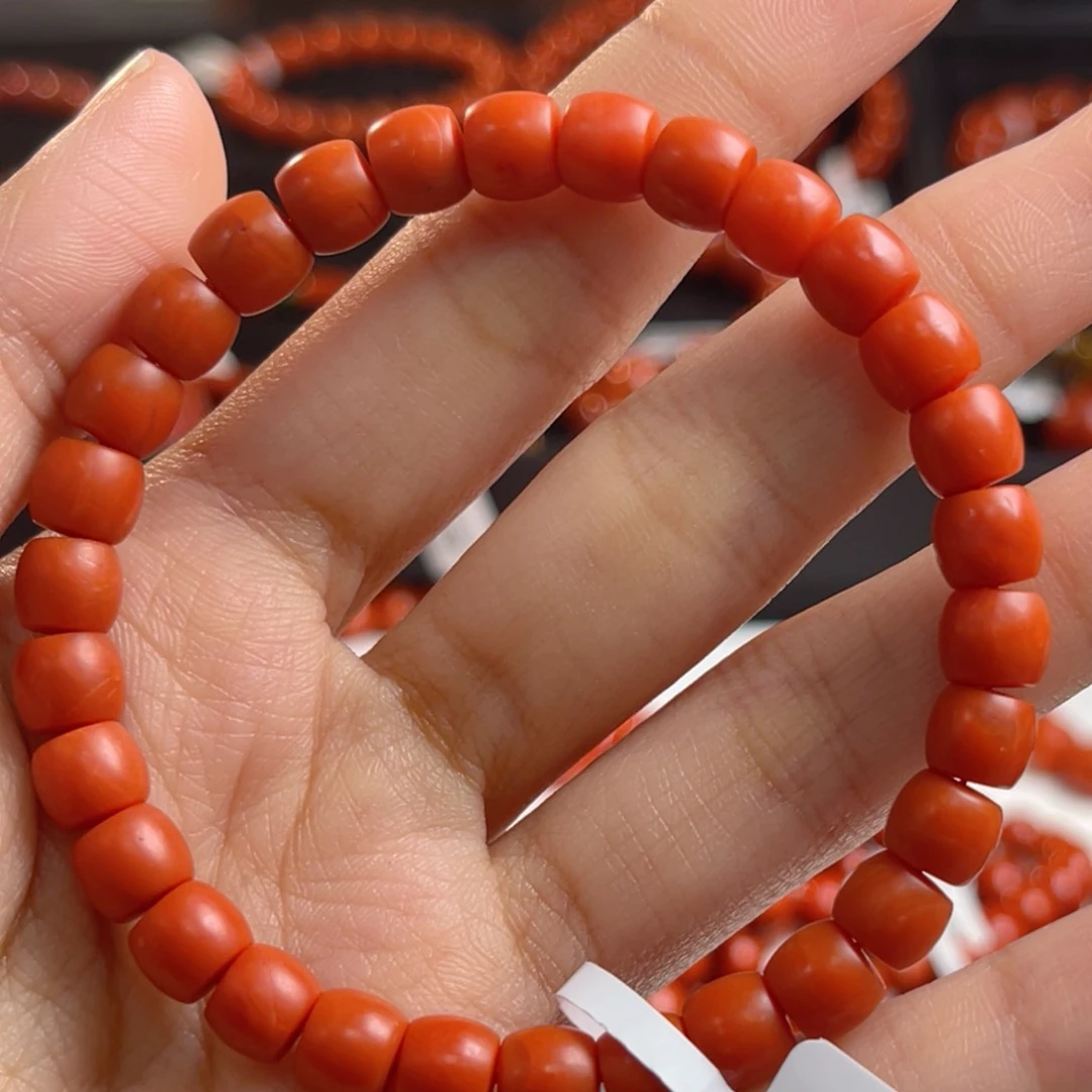 未镶嵌保山杨柳直切7m南红玛瑙