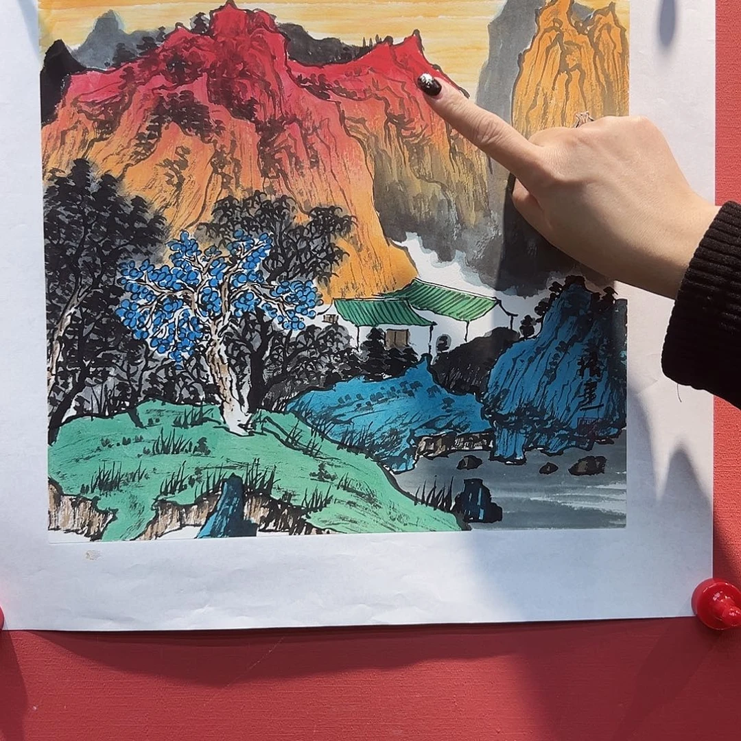 国画曹根建国画作品