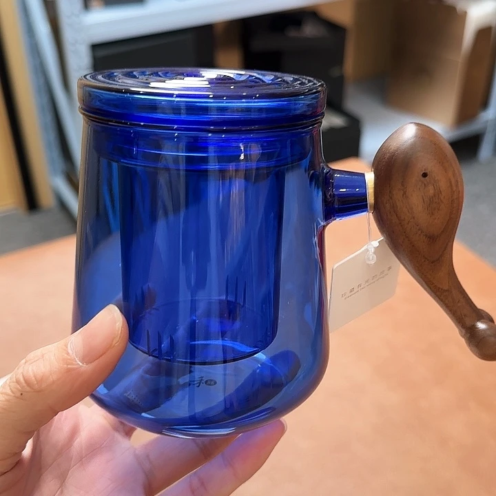 禾器宝蓝色鲲游杯