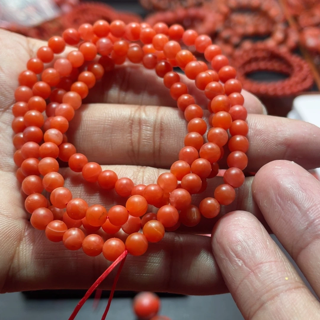 南红玛瑙手链未镶嵌
