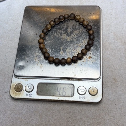 沉香手串沉香奇楠张勺子0.7单圈