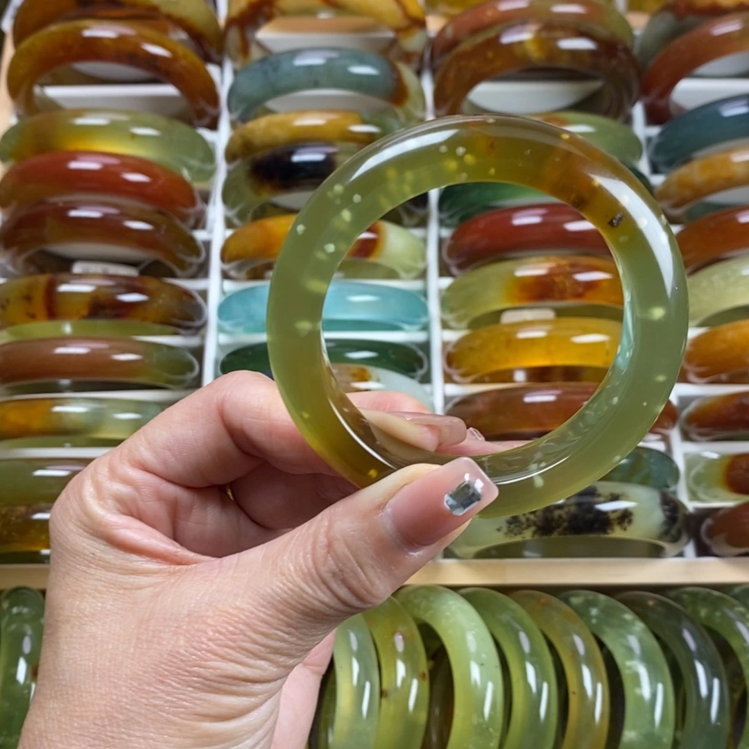 未镶嵌蛇纹石玉手镯54