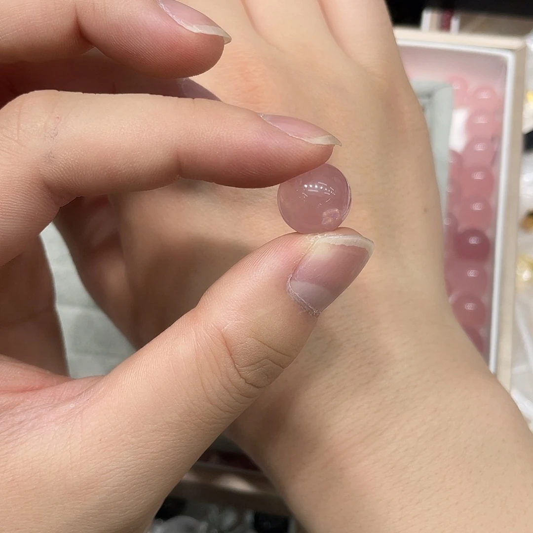 水晶珠宝半成品未镶嵌你*打孔，不退不换
