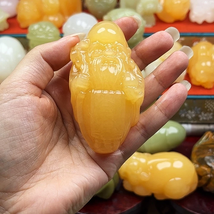 用***8石材寿星手把材料