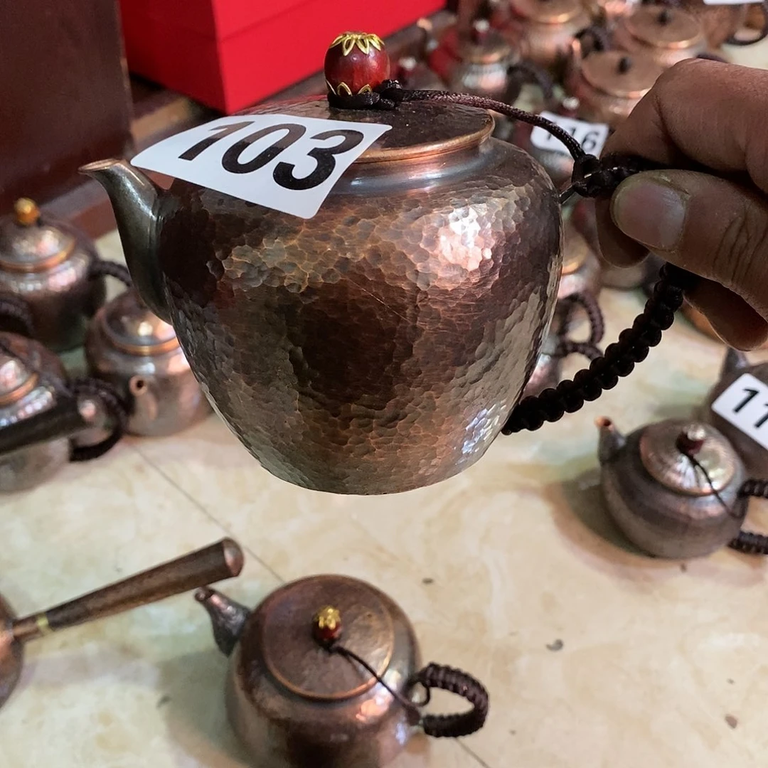 手工锻打工艺小泡壶复古