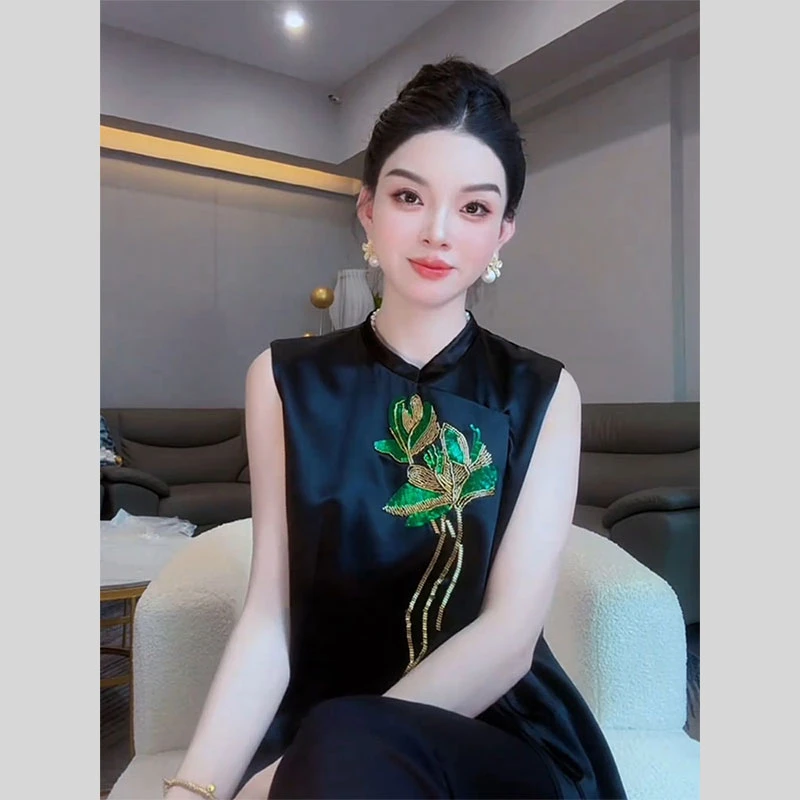 新中式国风年轻款复古改良唐装高级感2025年夏季超火新款上衣小衫