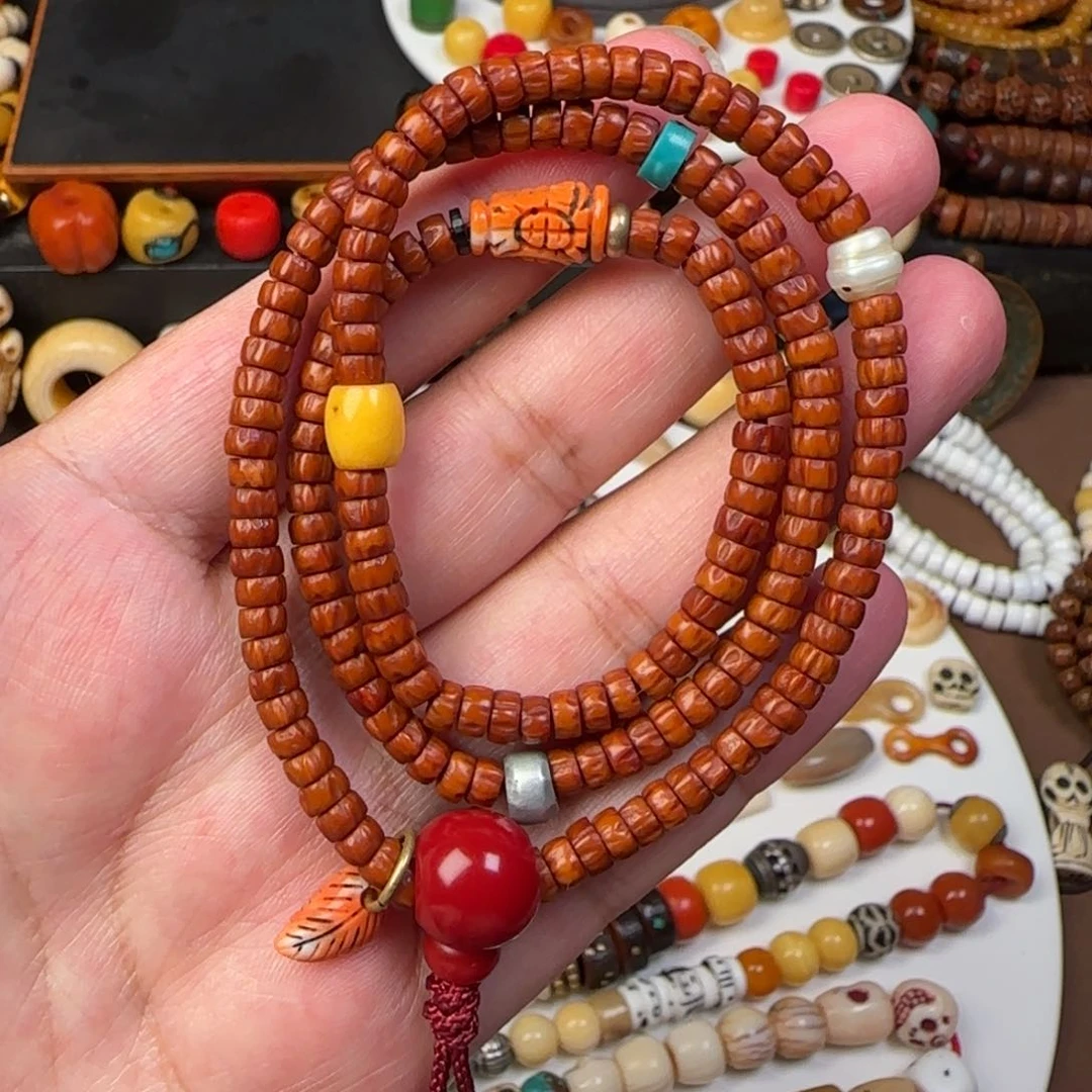 柏香籽/百香籽吊坠满配168颗手持