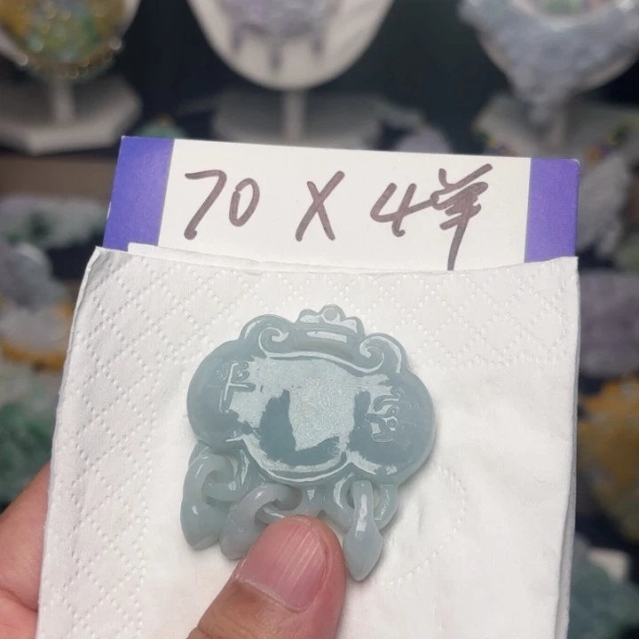 翡翠未镶嵌颈饰超****儿吊坠