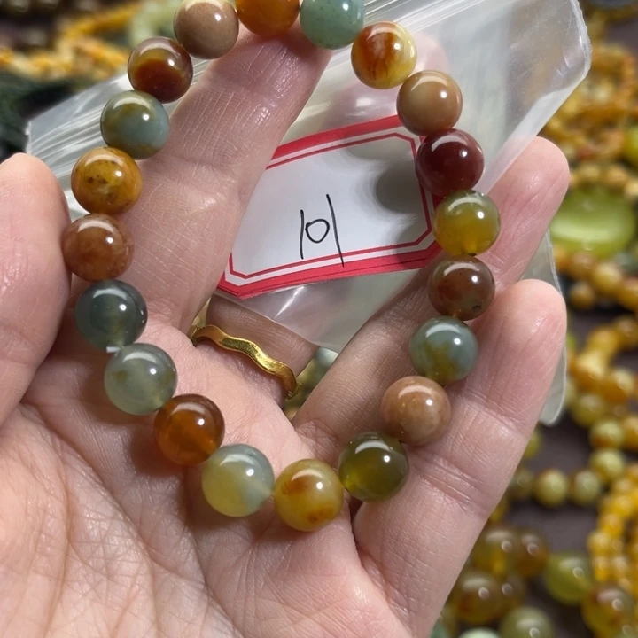 蛇纹石玉未镶嵌手链