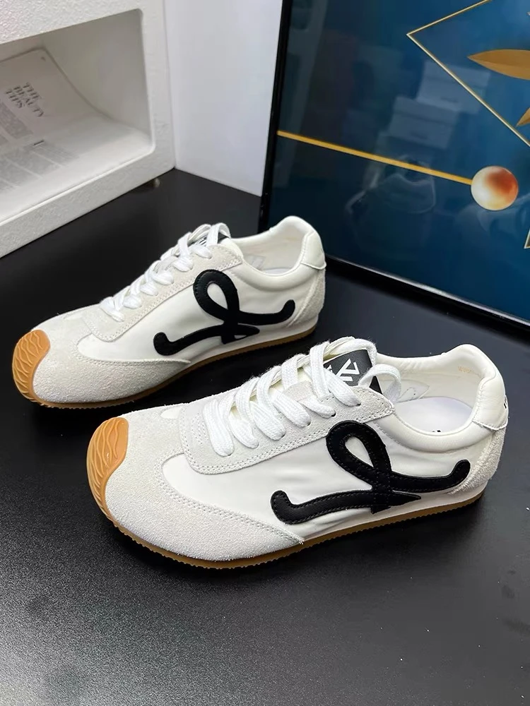 6878-16休闲鞋户外徒步新款丑萌复古阿甘鞋平底登山运动鞋德训鞋