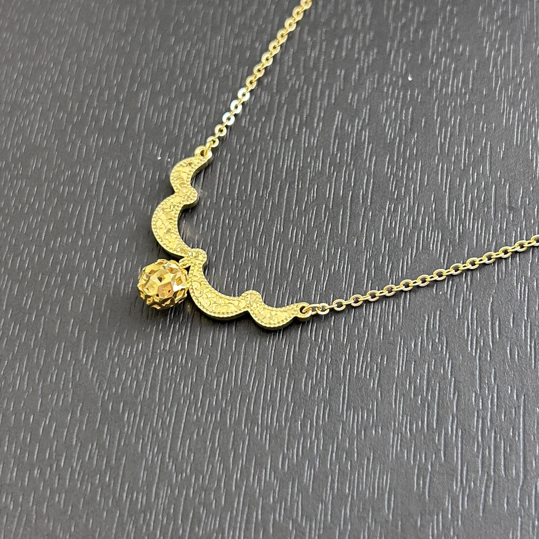 坠链均925银 【店长专享】925银碎碎冰微笑套链YTL244