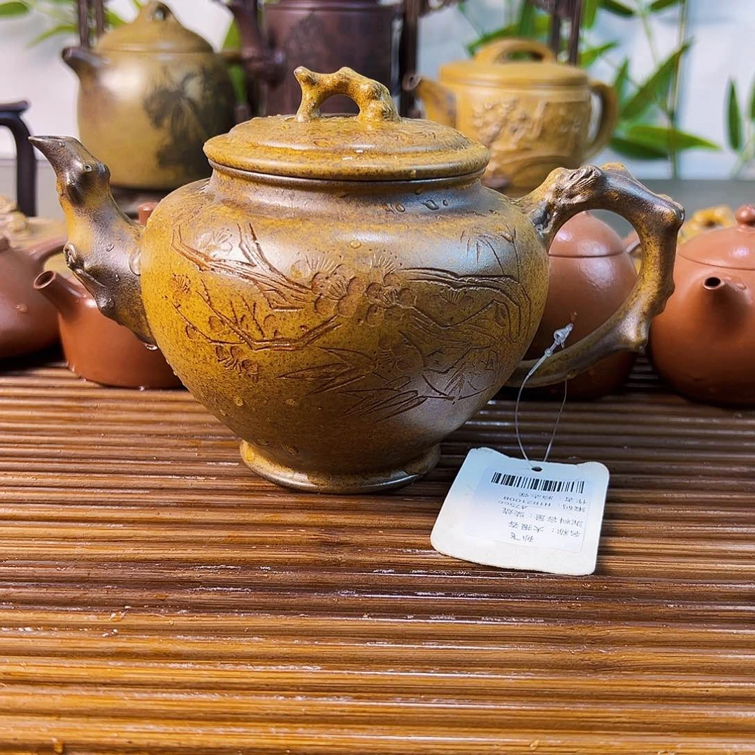 紫砂茶壶报春壶龙古金沙480cc