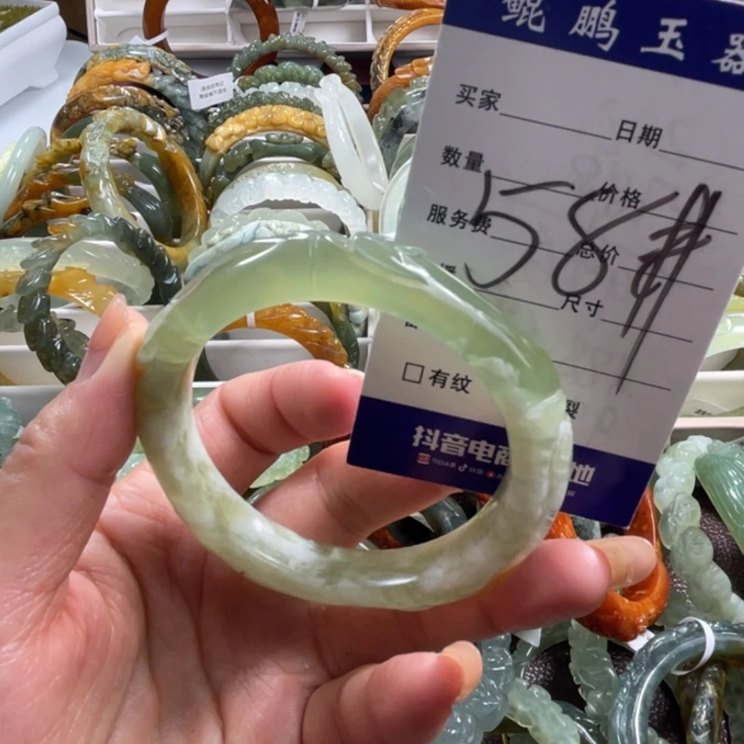 未镶嵌蛇纹石玉手镯