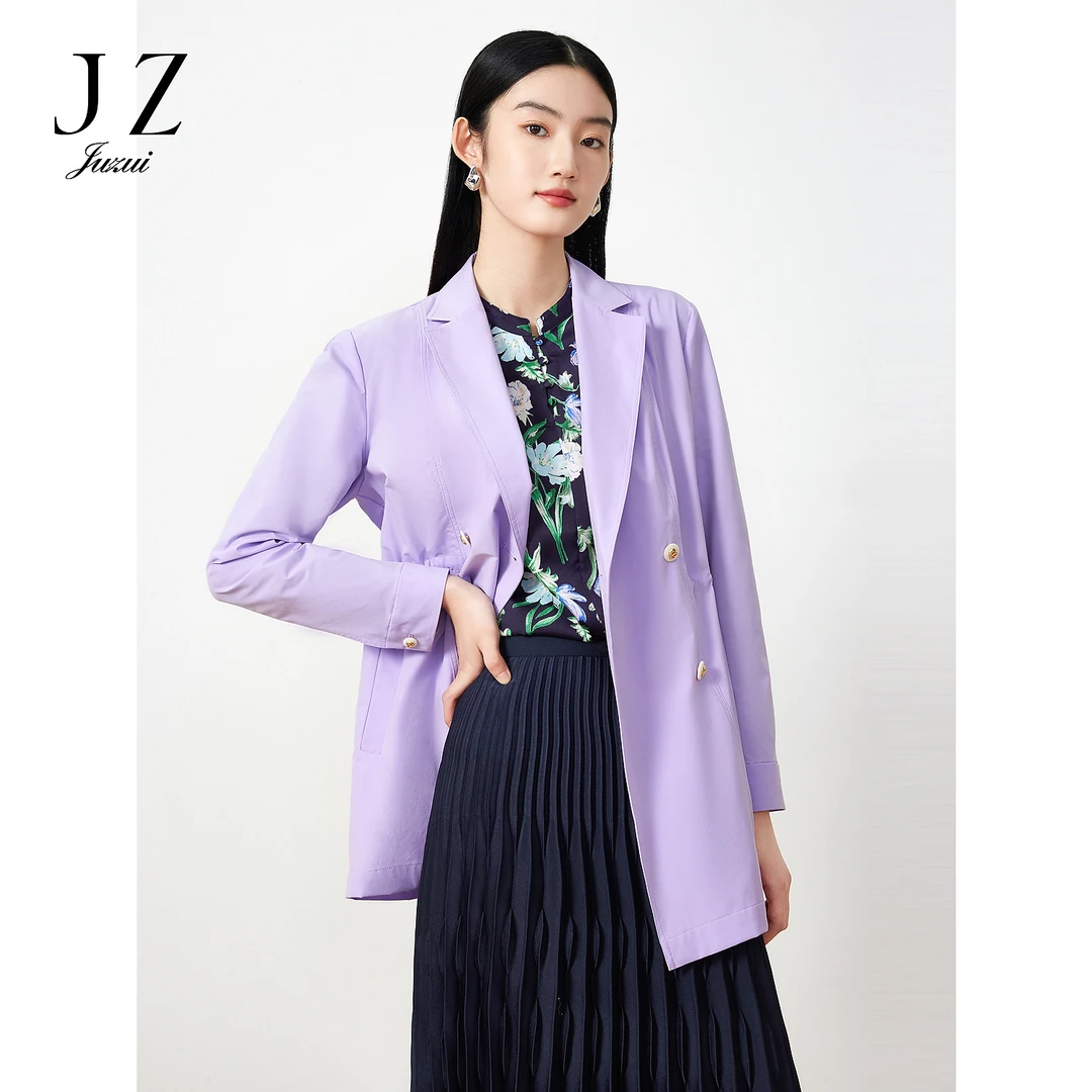 【丽公主专属】商场同款JZ玖姿JWDC41202女装春款收腰风衣外套