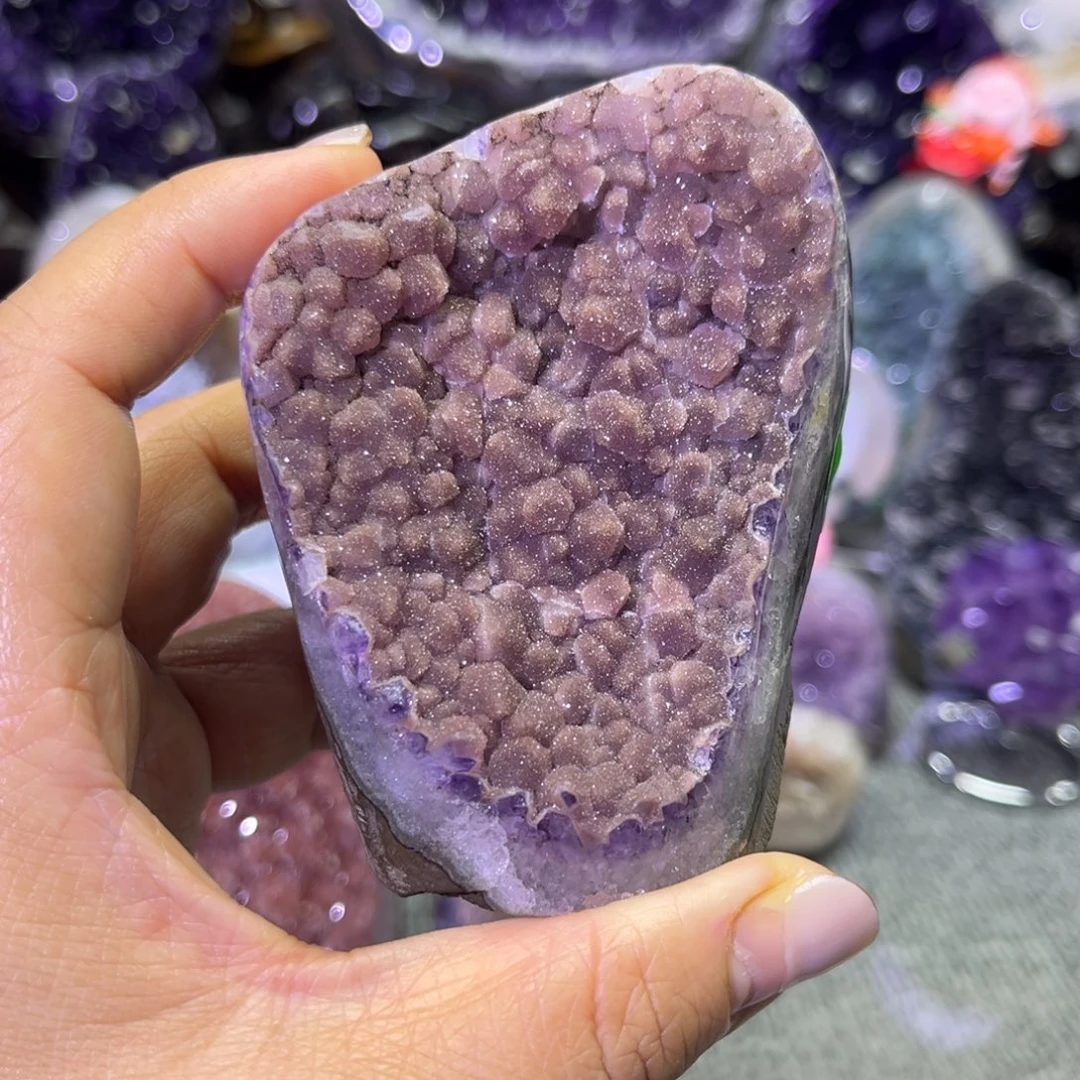 未镶嵌摆件紫晶水晶