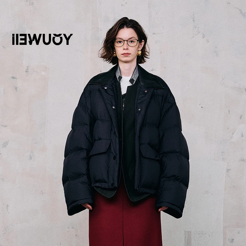 有尾YOUWEI假正经西装冬季云朵Y2824410保暖短款外套