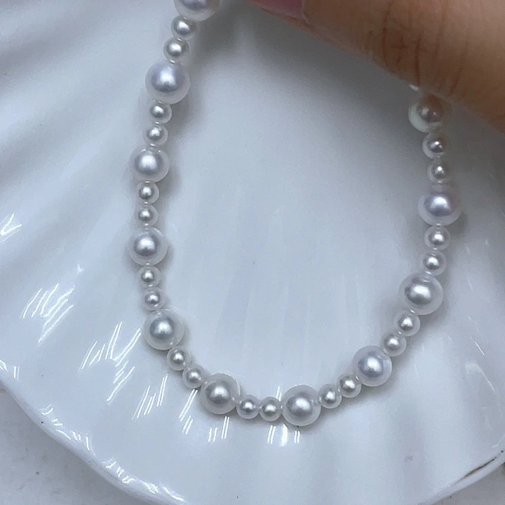 银S925镶嵌手绳淡水珍珠