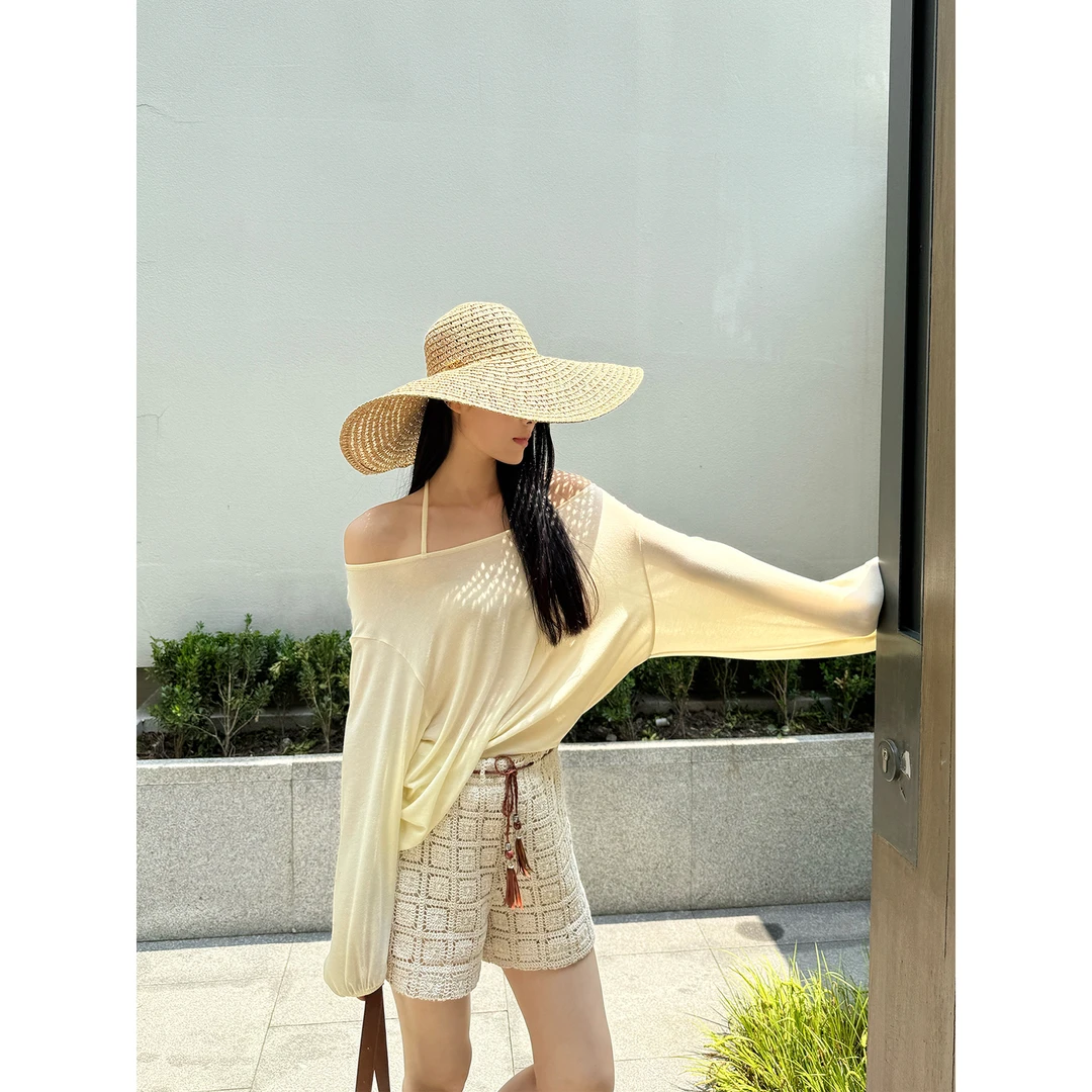 周淼民族风重工镂空钩花宽松短裤夏日透气显瘦休闲裤女ZM25K4526D