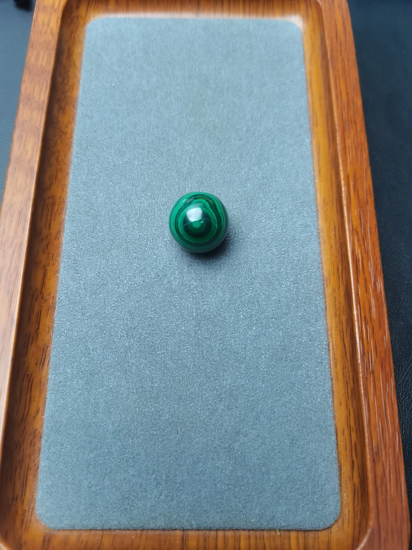 天然孔雀石精品单珠