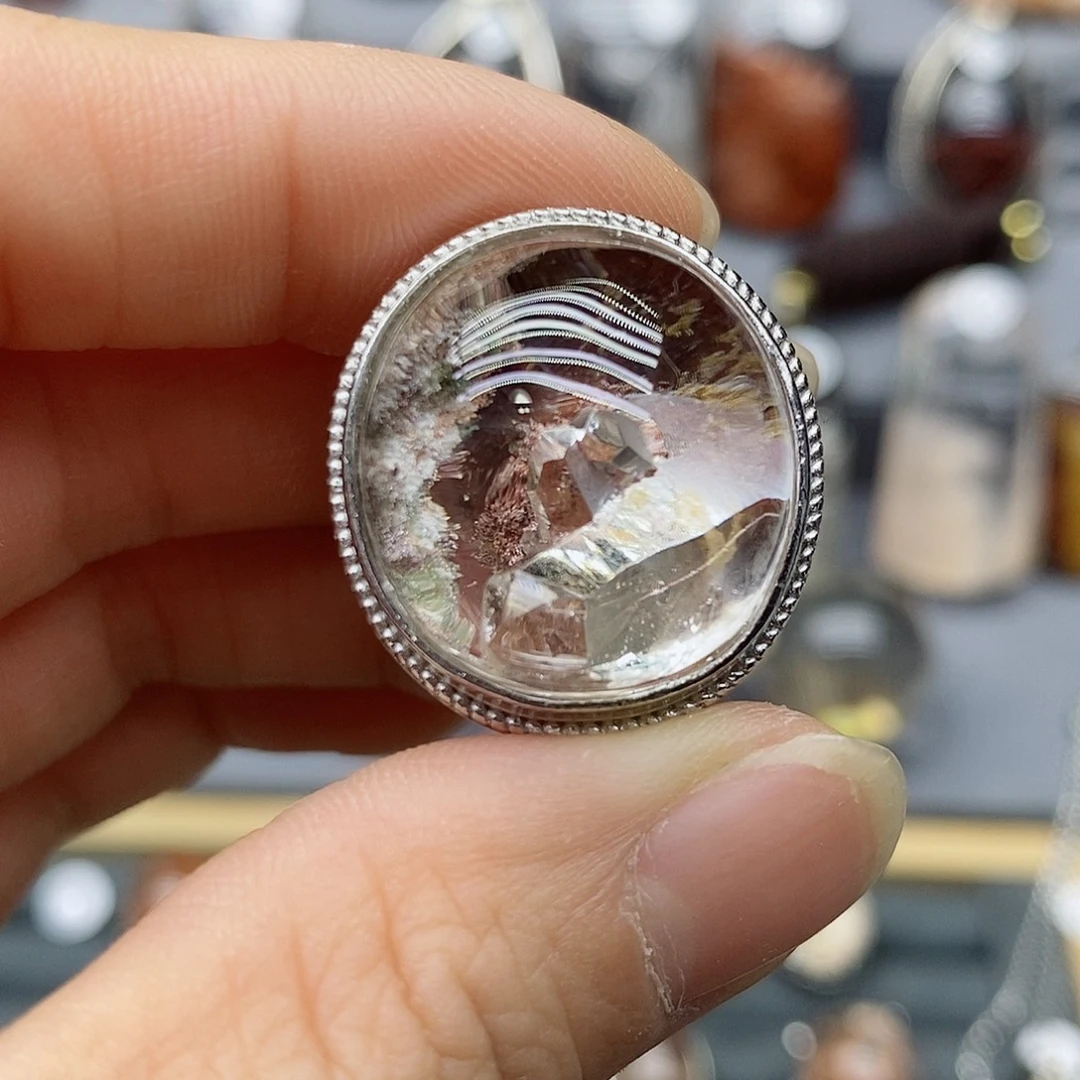 鸟***0银S925镶嵌珠宝半成品水晶定制水晶
