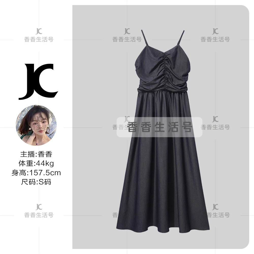 【W香香专属】L9F10017X 夏季新品吊带裙-3524X