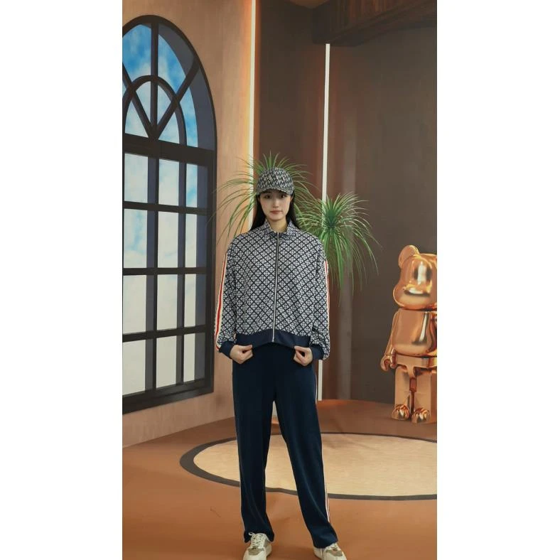 【41】春款潮流上新套装运动休闲男女同款蝴蝶时尚宽松套装