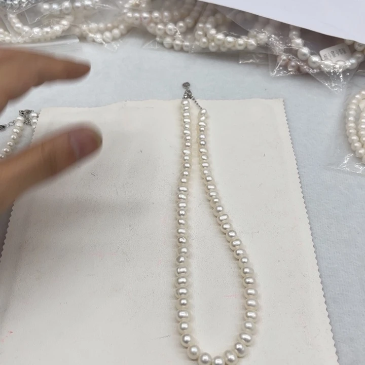 未镶嵌淡水珍珠颈饰00658