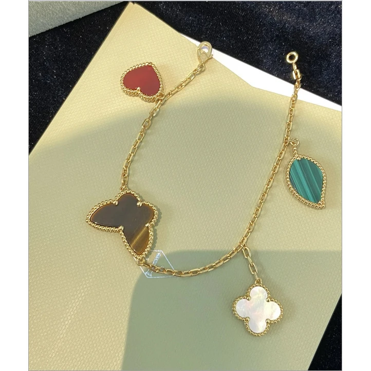 蝴蝶四叶草幸运手链百搭时尚 8008