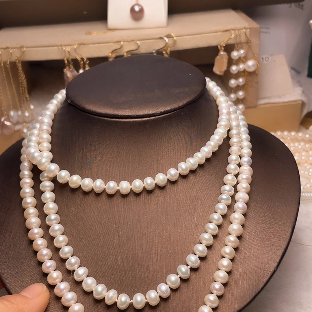 银S925镶嵌淡水珍珠珍珠首饰2