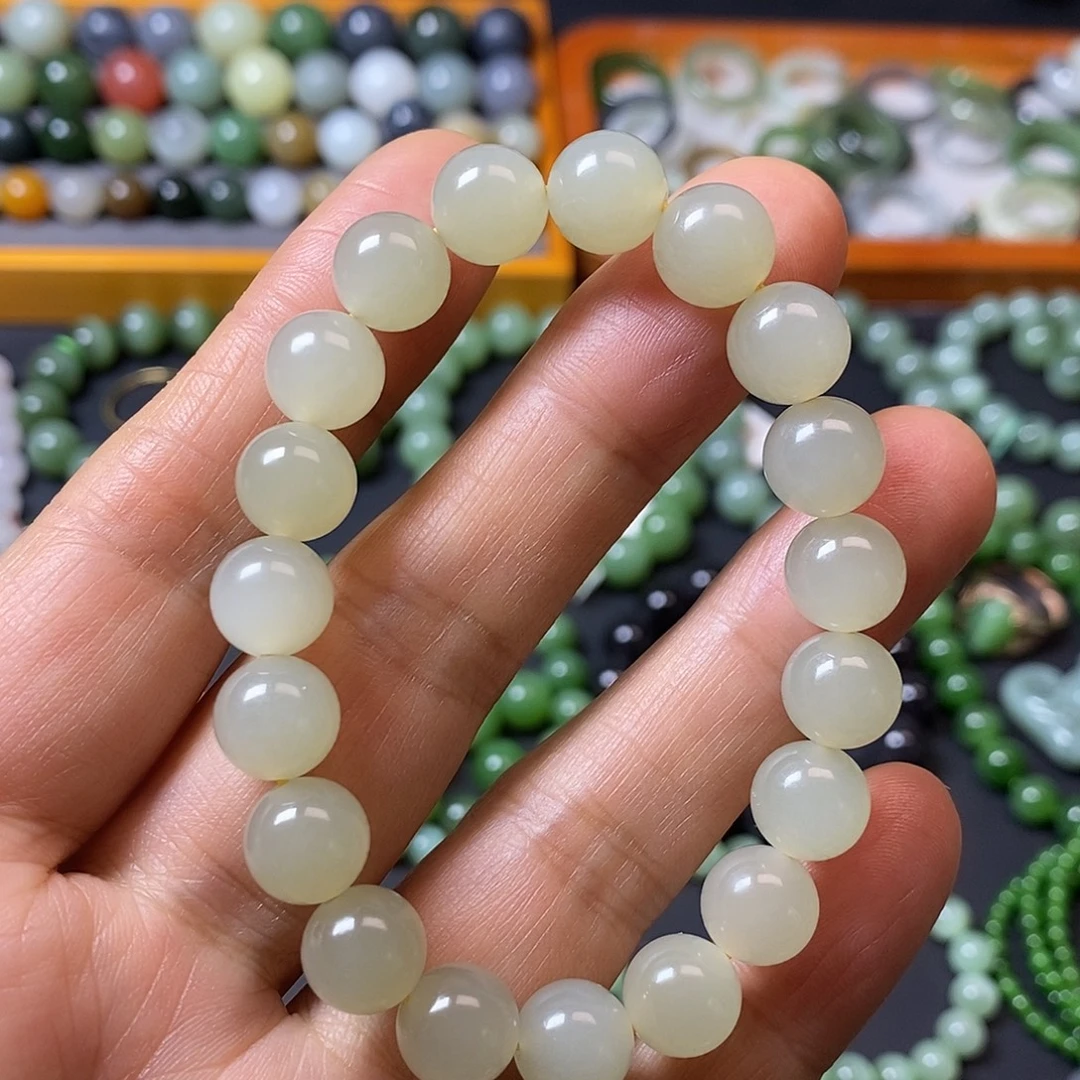 和田玉未镶嵌手链