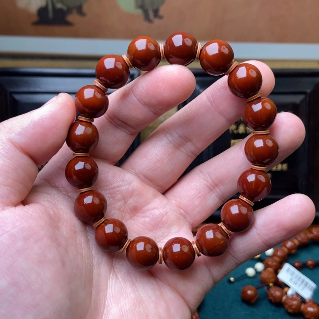 手串橄榄核光珠1.2➕