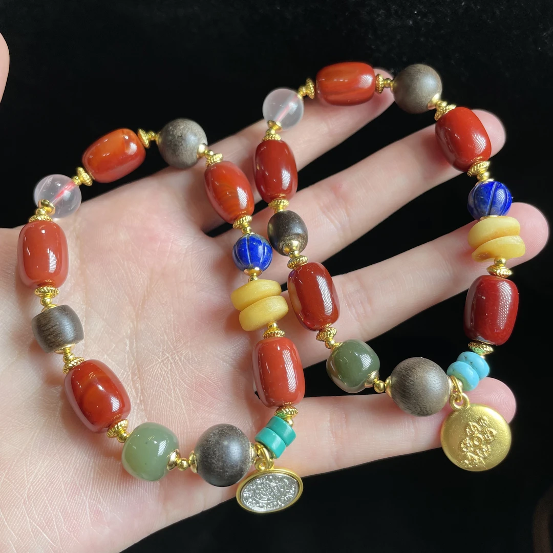 【玉总珠宝】玛瑙diy手串手链小众贵气礼物多样性发一CAN1400531