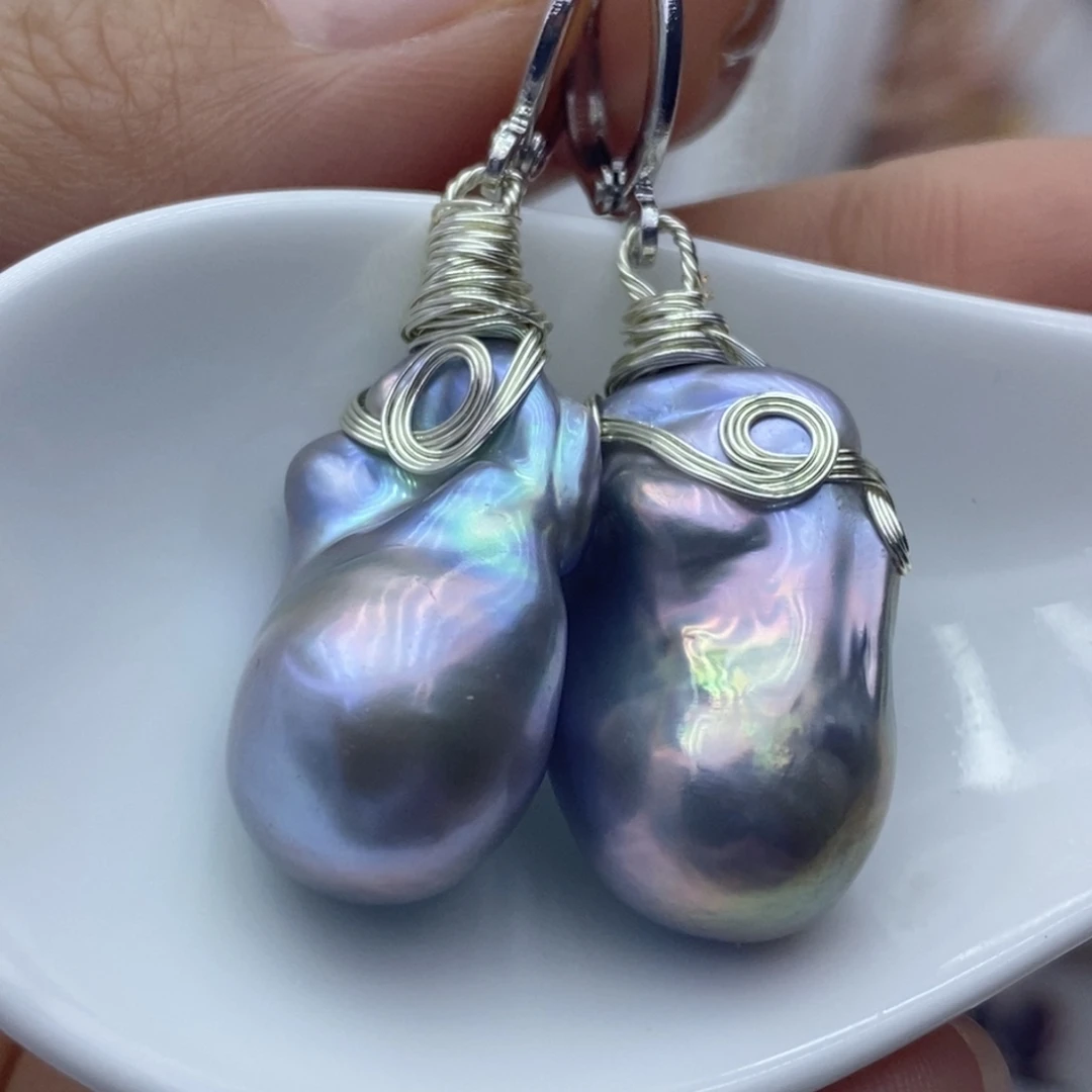 淡水珍珠耳饰未镶嵌