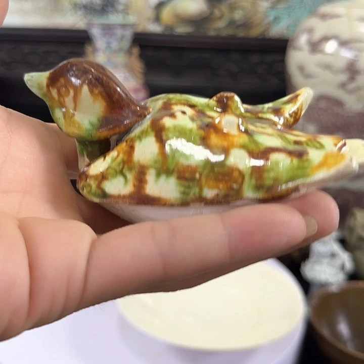 琉璃手工艺品陶瓷 小三彩