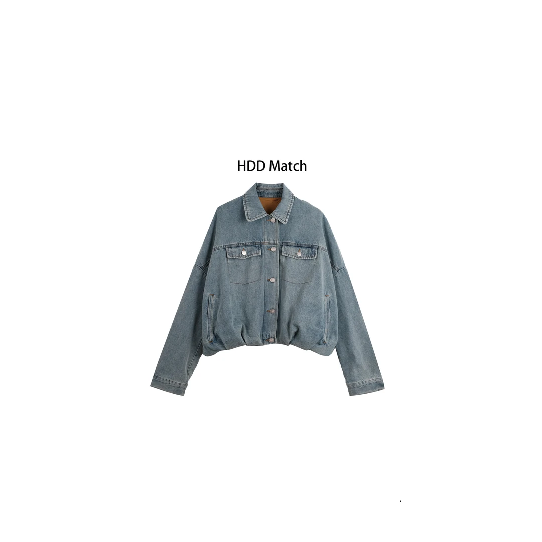 HDD Clothing "牛仔方式"春季女款宽松设计休闲牛仔外套  Y7111