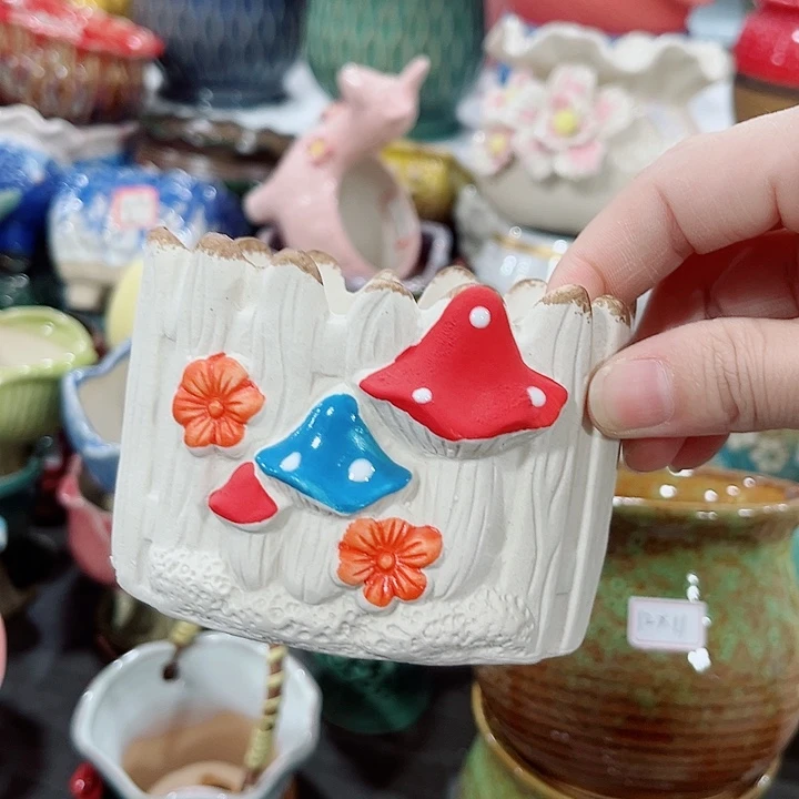 多肉陶瓷花盆满10元包邮