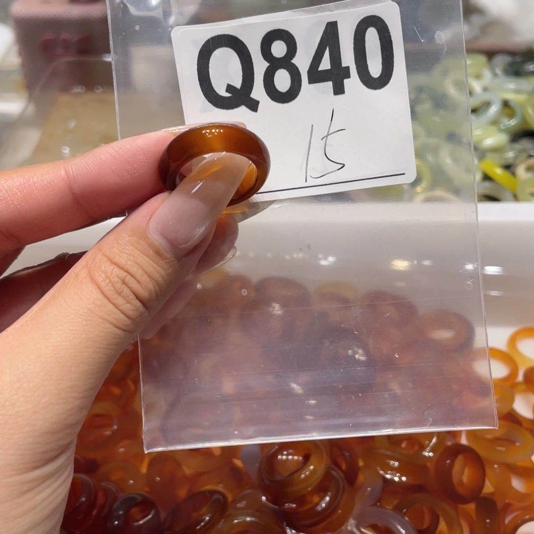 玛瑙/玉髓未镶嵌戒指840