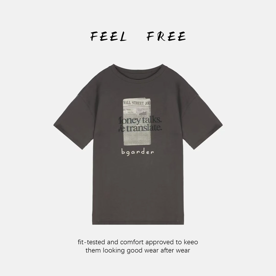 FEEL FREE-伦敦报纸tee 2025新款NEW