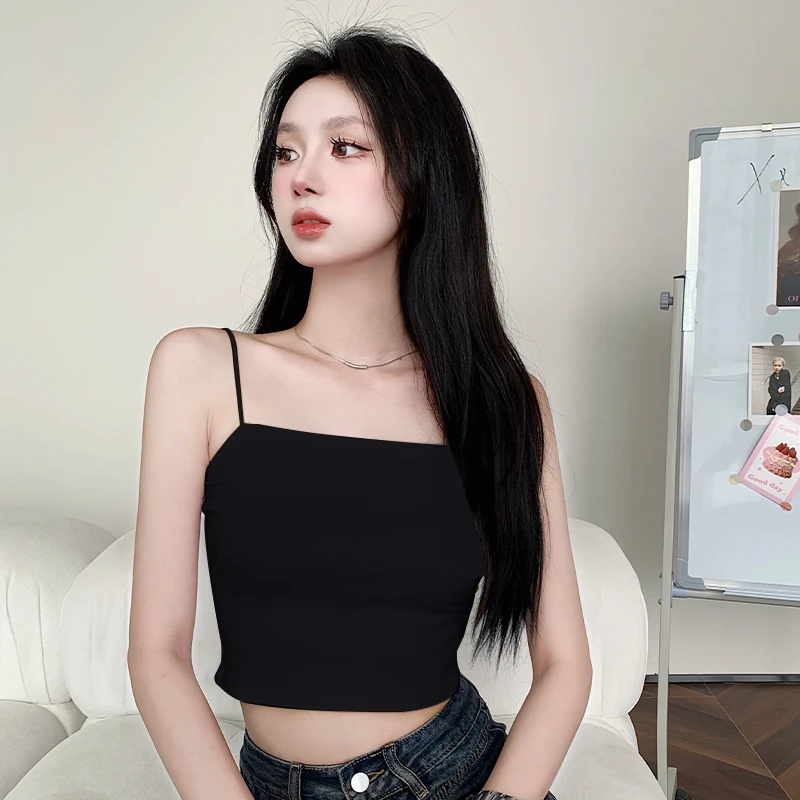 百搭细吊带背心内搭女夏外穿打底抹胸露脐纯欲风性感小众上衣吊带