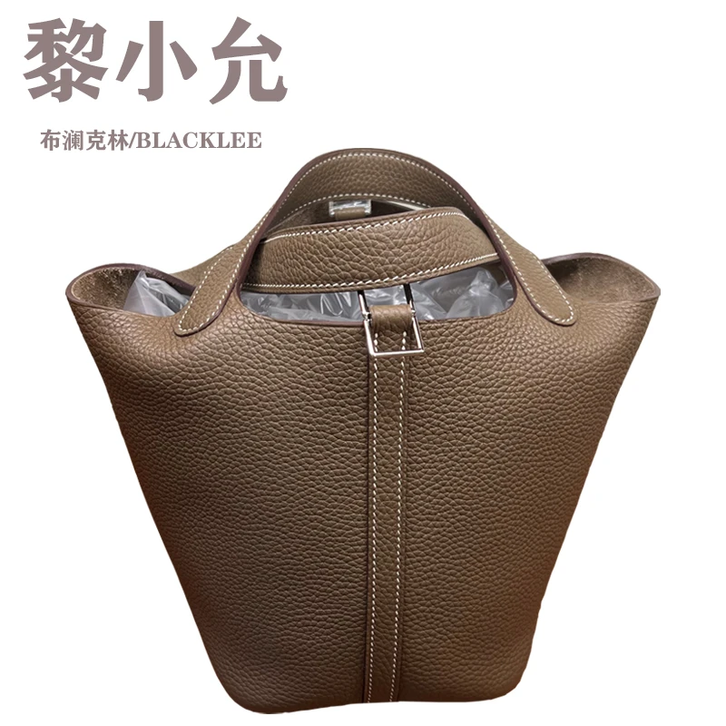 [22篮子水桶包]BLACKLEE/布澜克林 全手工蜡线缝制全钢TC皮手提包