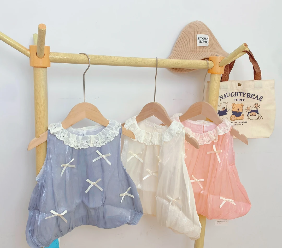 男女童直播间扣号装蕾丝碎花宝宝