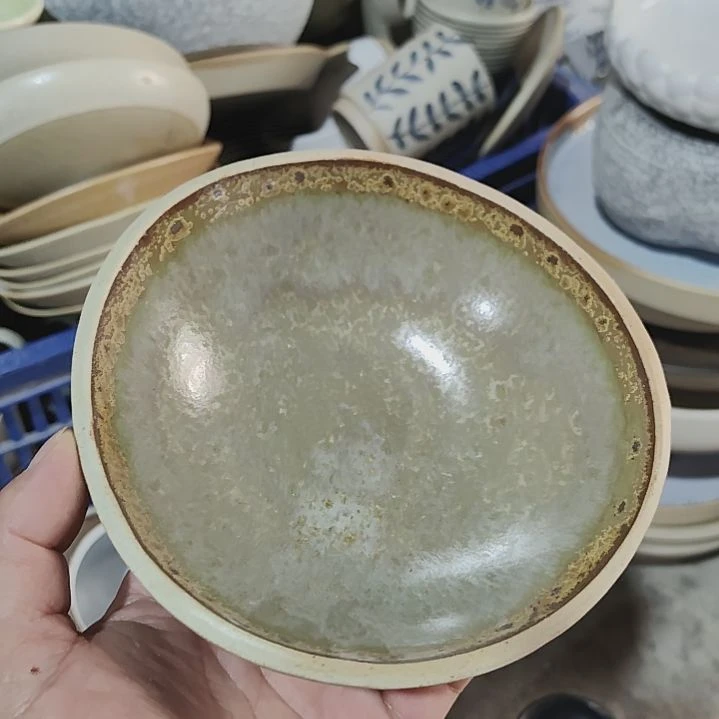 瑕疵陶瓷介意不拍粗䧁小盘6寸