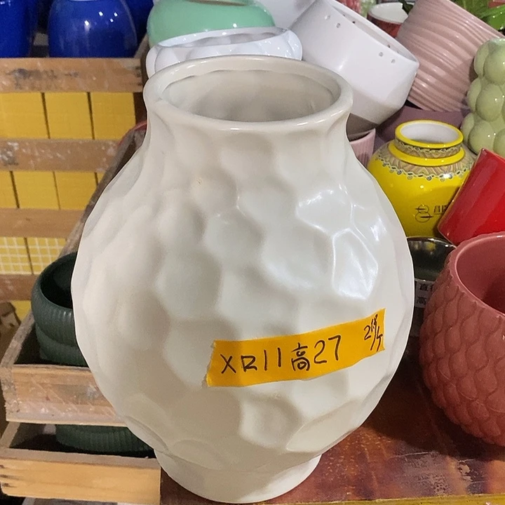 陶盆有孔 瑕疵针孔漏釉介意勿拍外高 26外口11