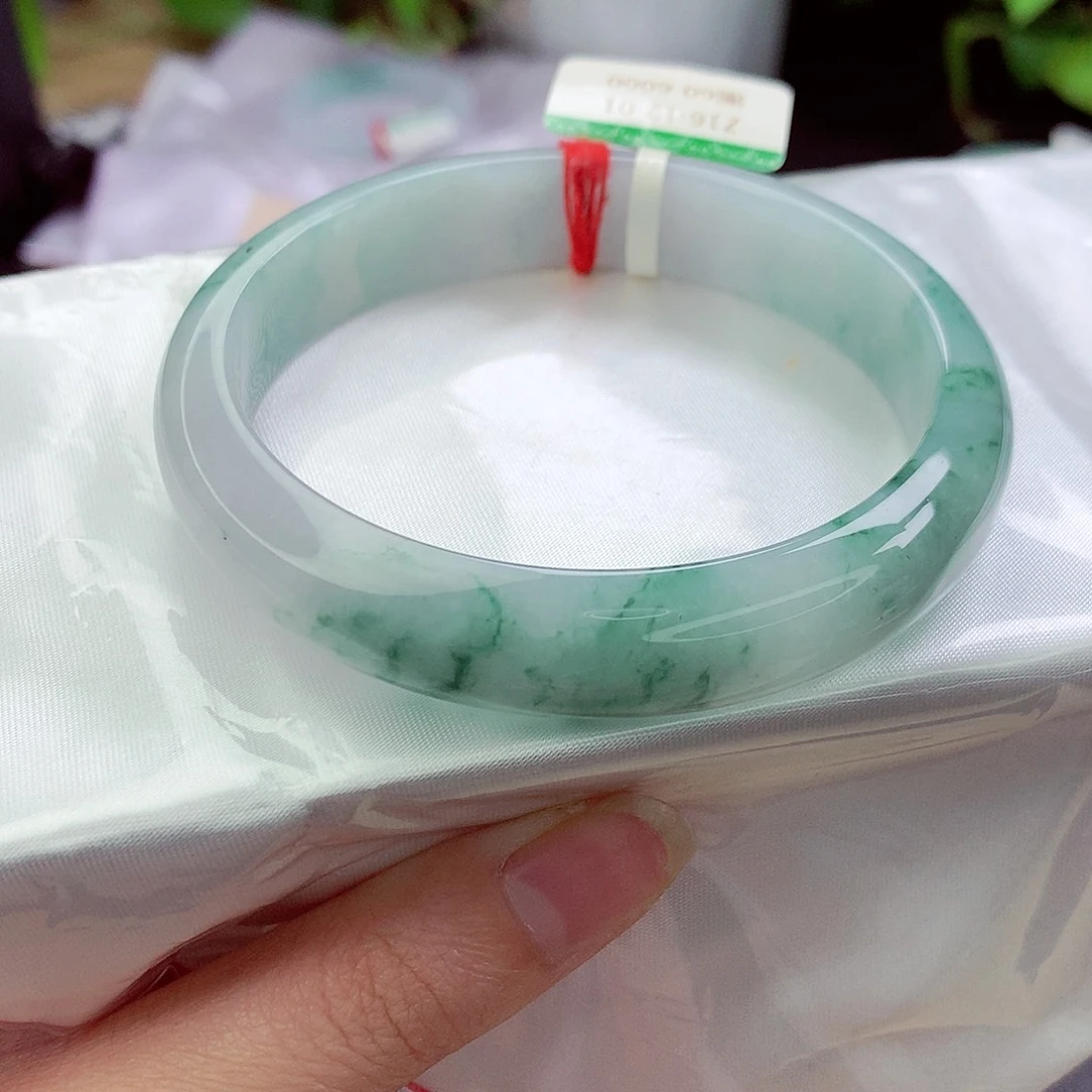 翡翠未镶嵌手镯缅甸天然a货翡翠手镯